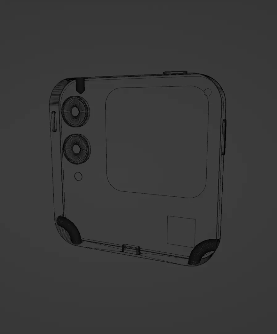 Phone vue 3D en filaire