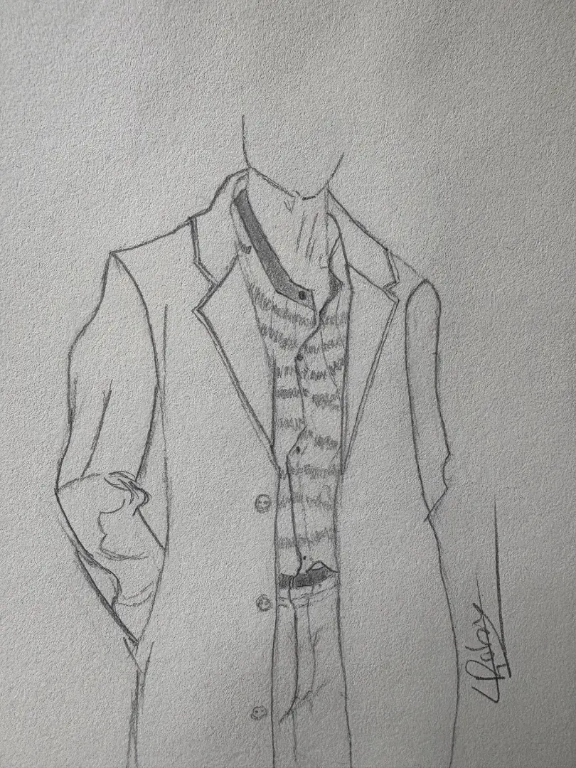 Vêtements avec long menteau